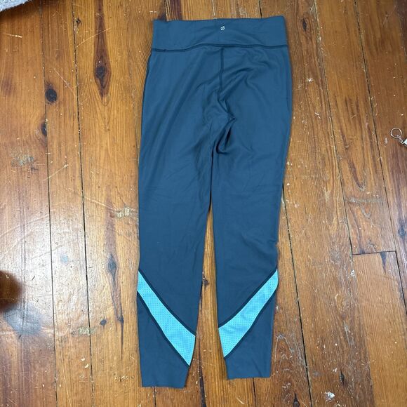 Peloton Move Mission Mid-Rise Laser Cut Leggings Women's Size Medium Blue - Picture 6 of 6
